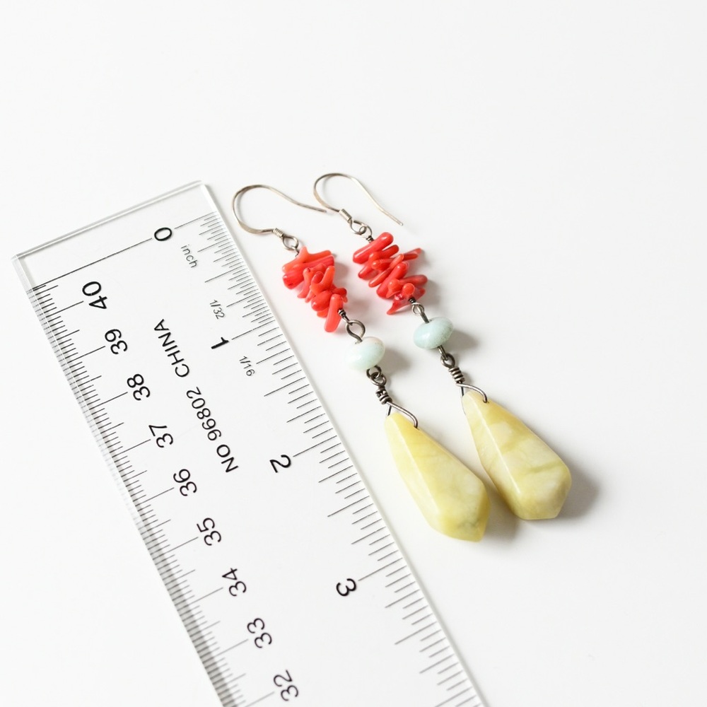 Coral Earrings